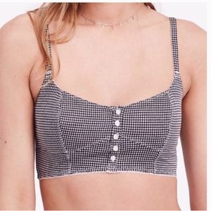 NEW Free People Gingham Bralette
